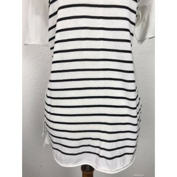 T Alexander Wang Stretch Knit Pullover Striped Top FLAWS - Picture 5 of 12